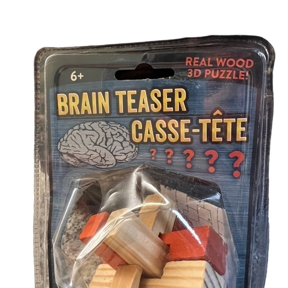 Brain Teaser Casse-Tete Real Wood 3D Puzzle - Picture 2 of 7